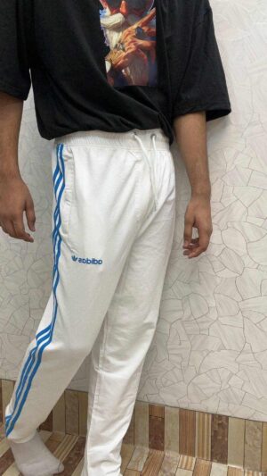 Terry Cotton Trousers – Premium white