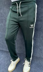 China Interlock trouser-(Premium Bottle Green)-all season wearable