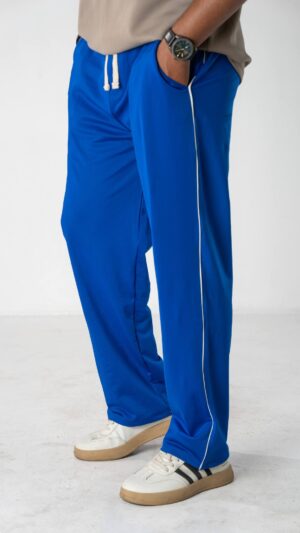 Semi Baggy trouser(premium Blue-plain)