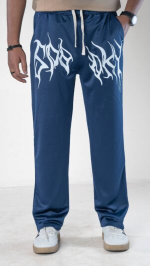 Semi Baggy trousers(premium Blue-Customized)