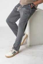 Semi Baggy trousers(Plain Ash)