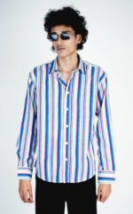 Old Money Style (Full Sleeve-Blue stripe)